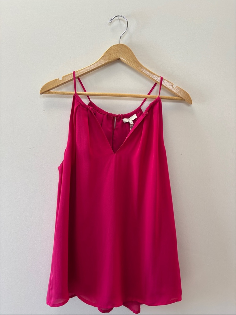 Joie Fuchsia Spaghetti-Strap V-Neck Camisole